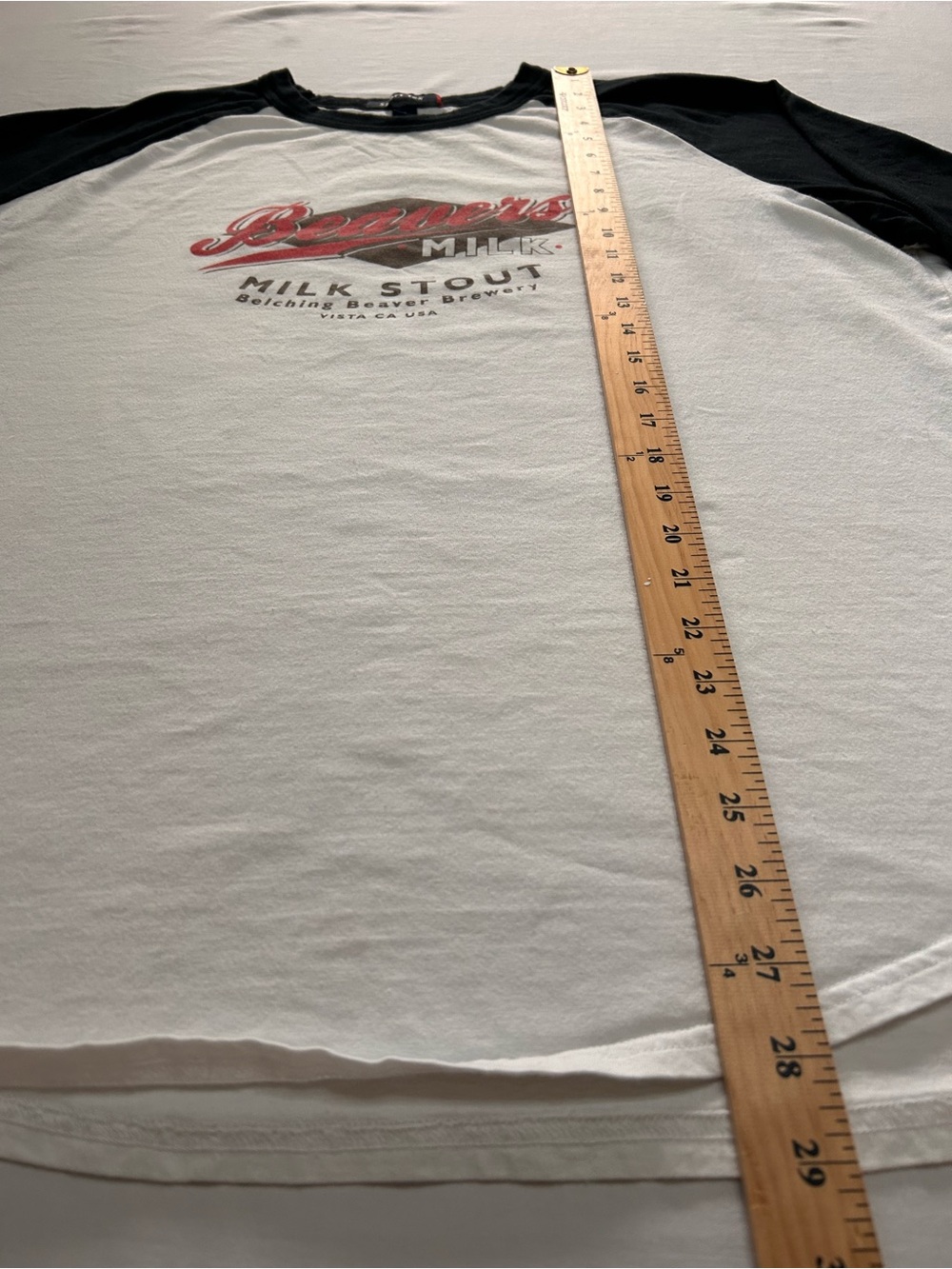 Craft Brewery Raglan Tee Bundle XL Fisher Beer Belching Beaver 3/4 Sleeve - Picture 11 of 14
